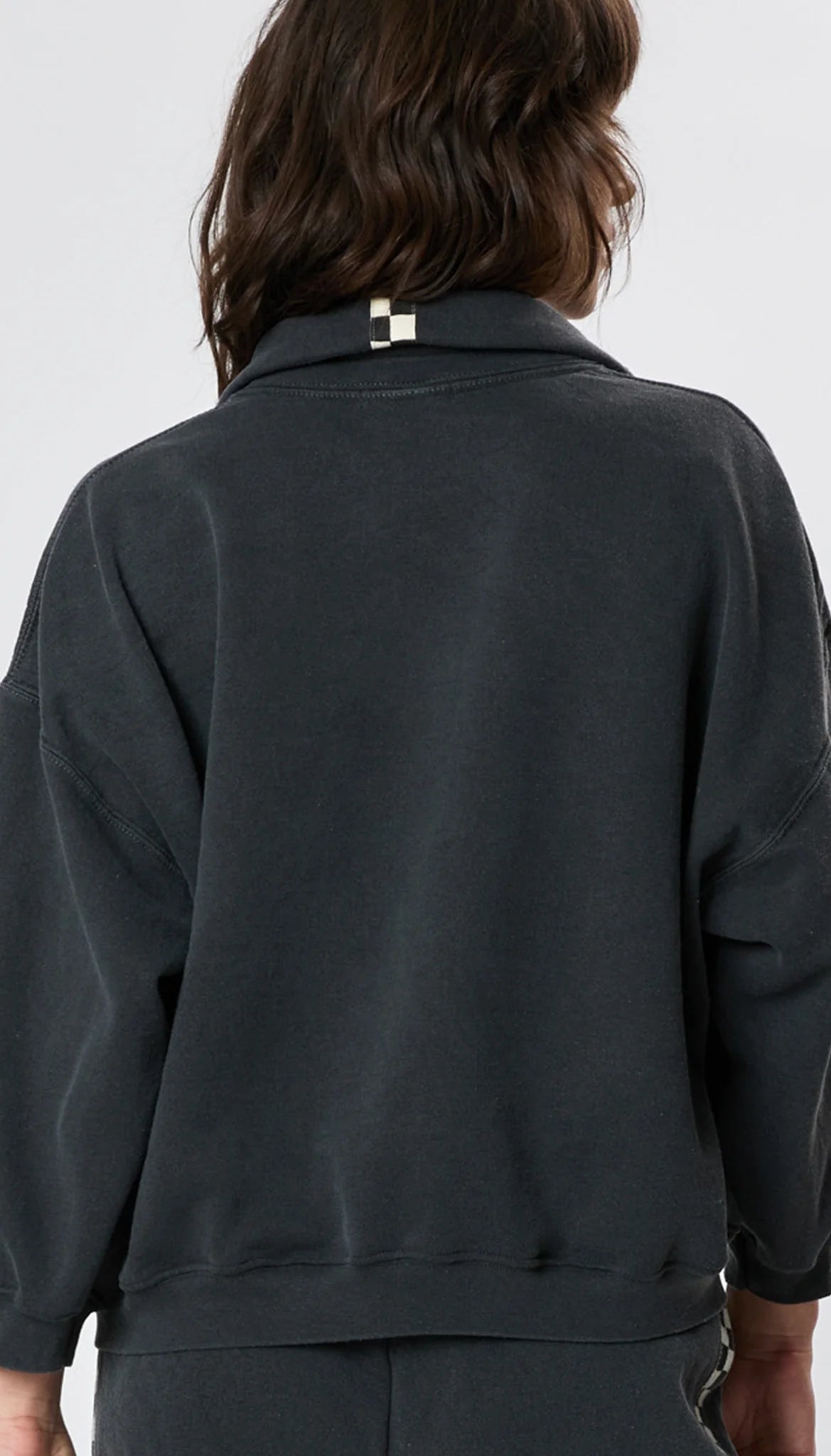 Hughes Polo  Checkerboard | Washed Black