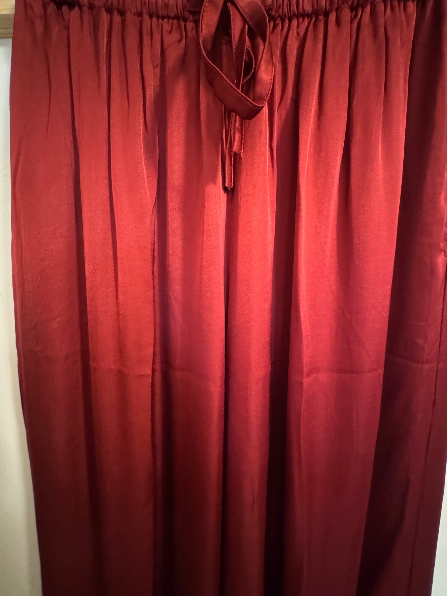 SOLANA PANTS | MERLOT RED