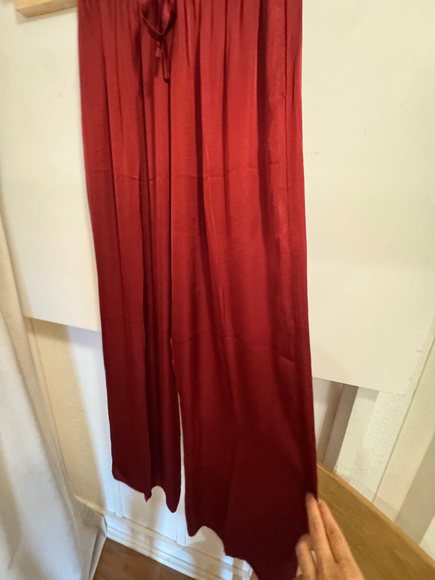 SOLANA PANTS | MERLOT RED