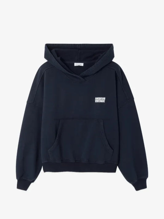 American vintage | WOMEN'S HOODIE PLIZZY | Navy