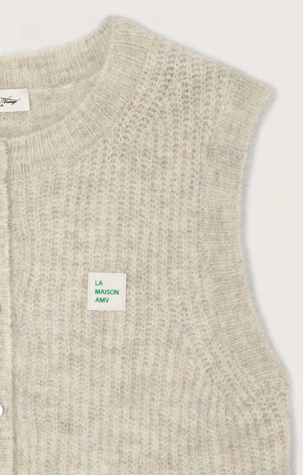 WOMEN'S CARDIGAN EAST | MELANGE POWDER SNOW