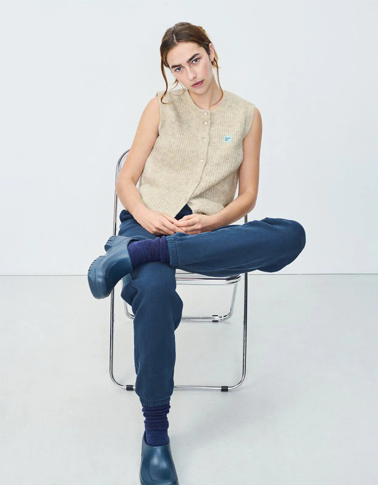 WOMEN'S CARDIGAN EAST | MELANGE POWDER SNOW