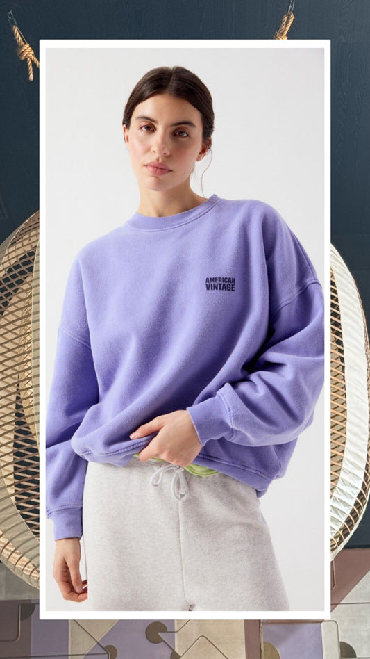 WOMEN'S SWEATSHIRT PLIZZY | VINTAGE Purple