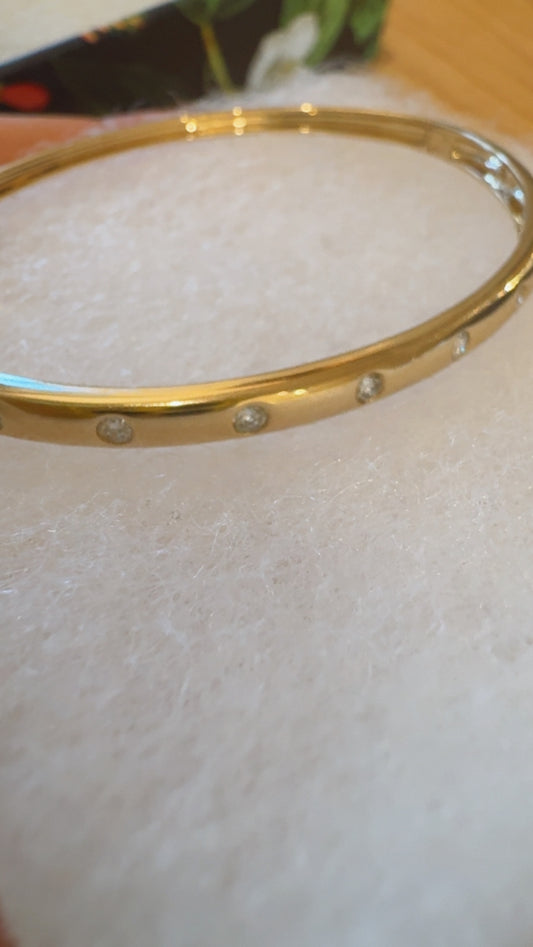 Diamond Dot Bangle
