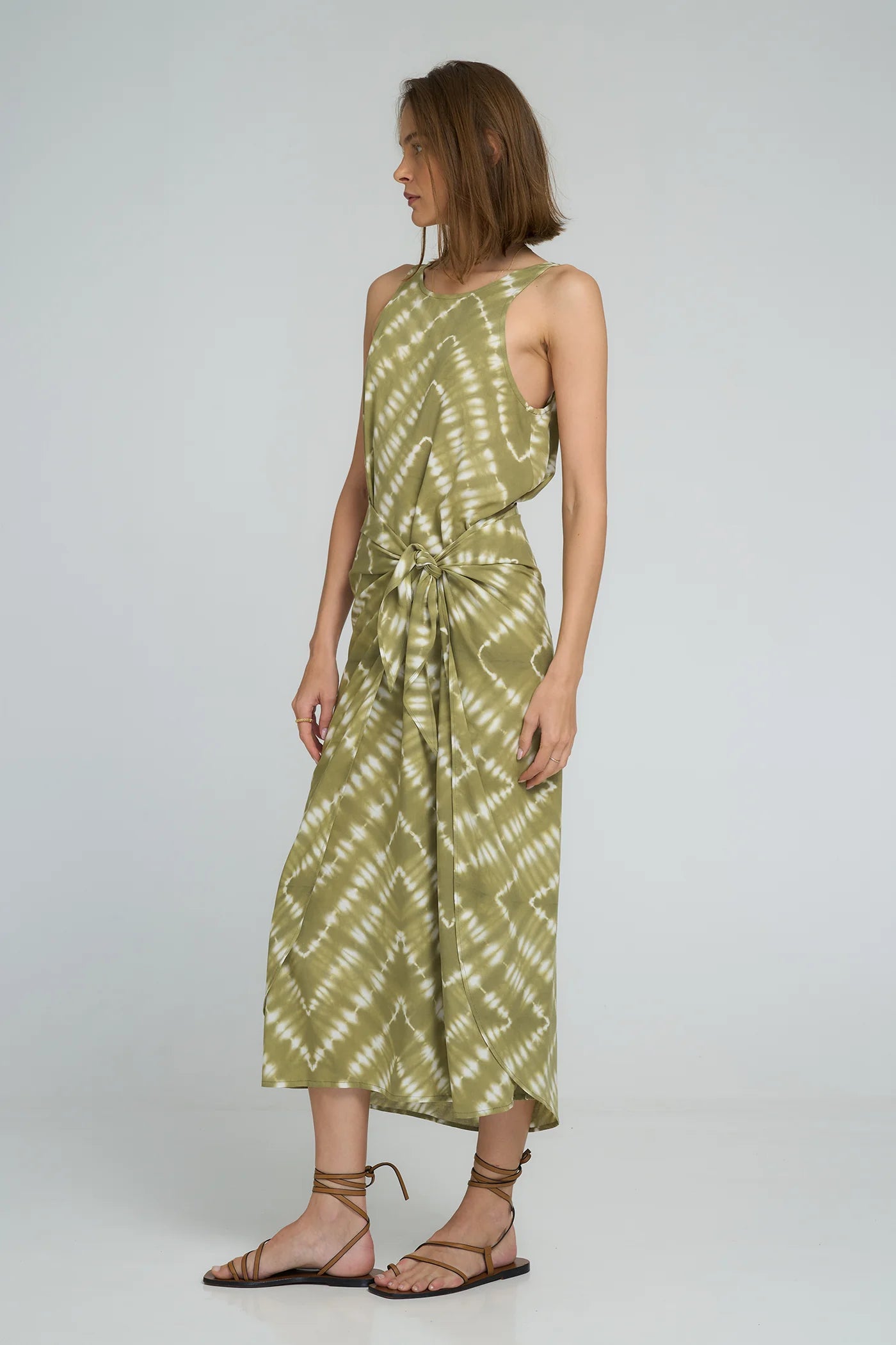 MARTINI DRESS - CELESTIAL TIE DYE/MATCHA