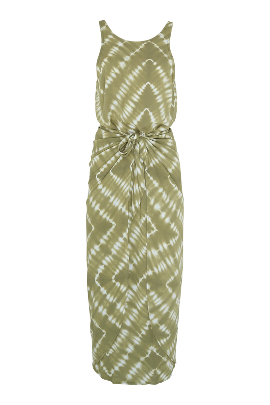 MARTINI DRESS - CELESTIAL TIE DYE/MATCHA