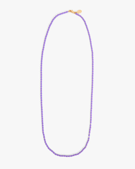 Enamel Barrel Chain Necklace - 24 In | Jacaranda