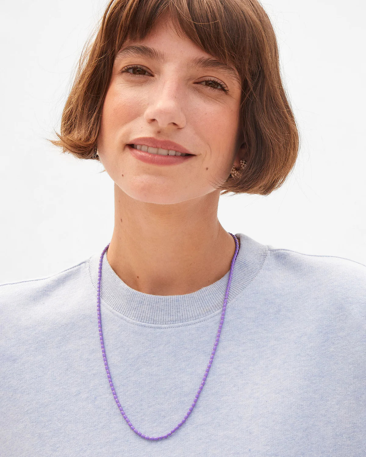 Enamel Barrel Chain Necklace - 24 In | Jacaranda