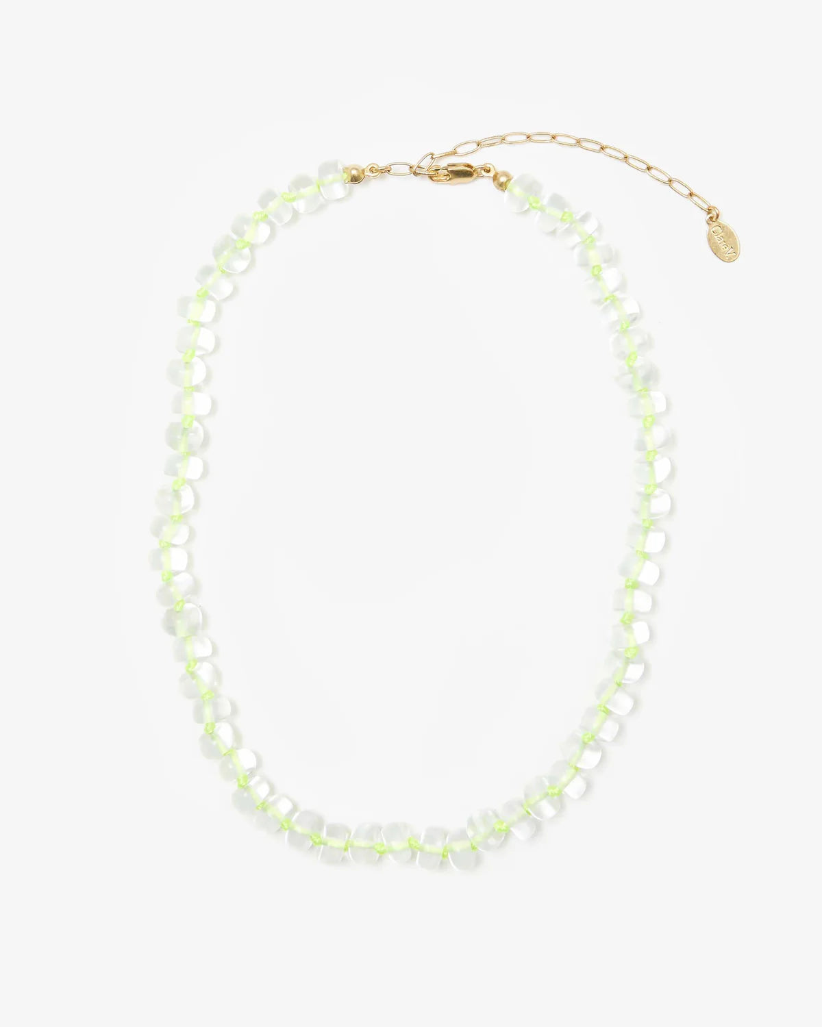 Stone Slice Necklace | Moonstone Multi