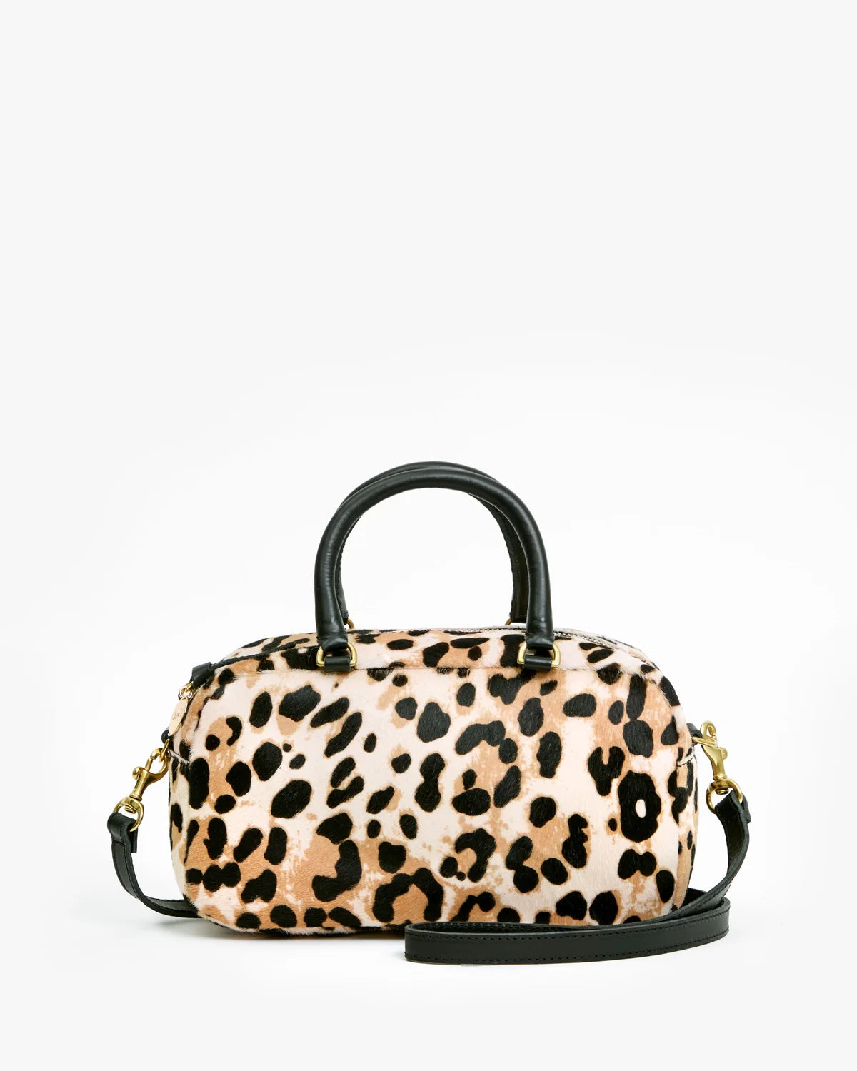 Petite Claudine | Snow Leopard Hair-On | Cream/Black