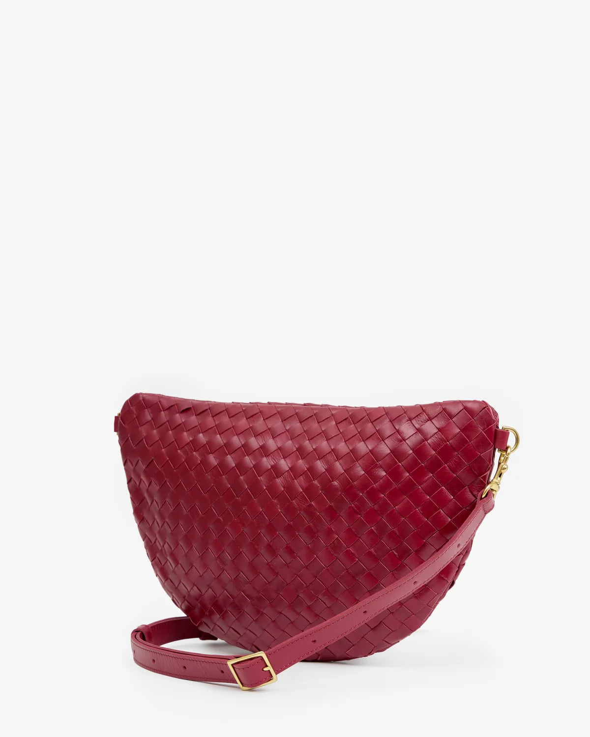Grande Fanny | Medium Woven Diagonal | Garnet