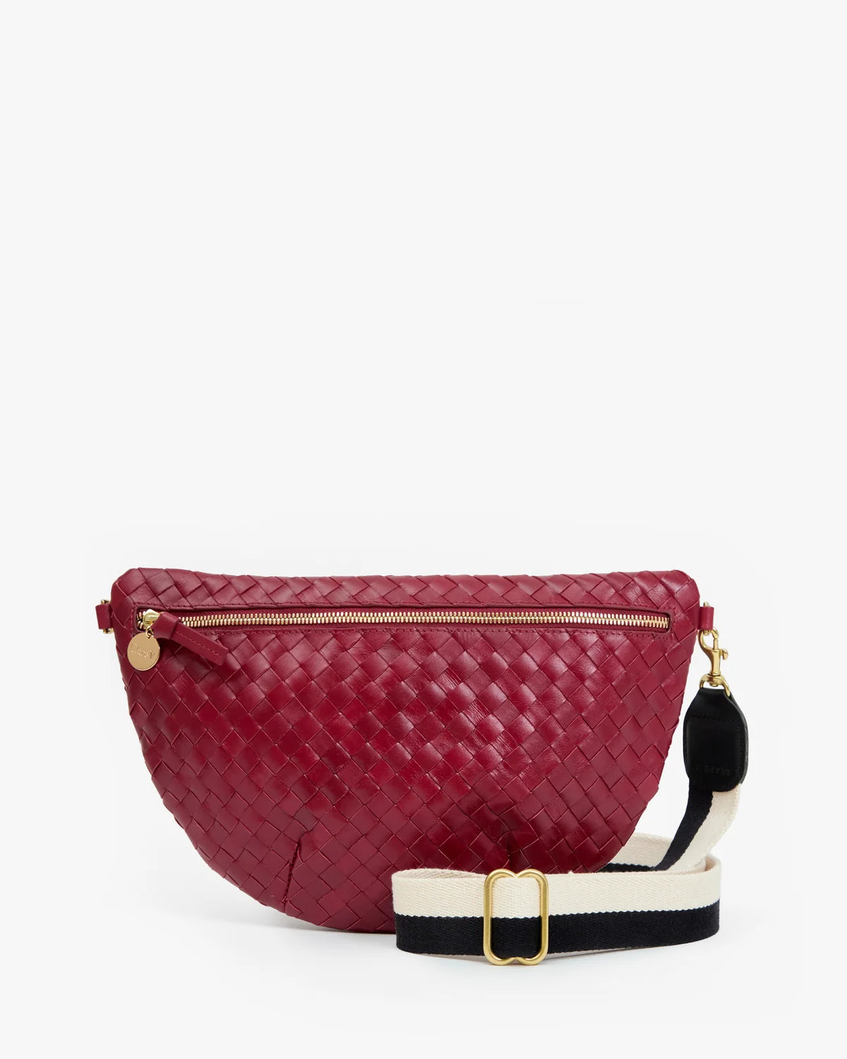 Grande Fanny | Medium Woven Diagonal | Garnet