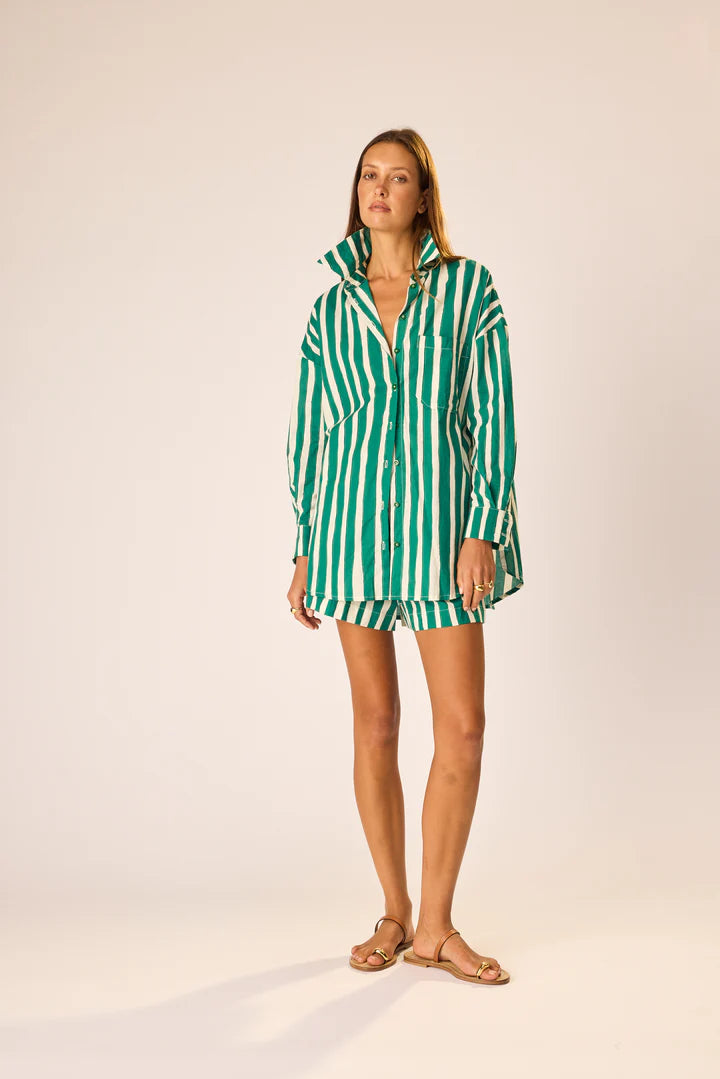 Jasper Short | Batkin Stripe Lawn