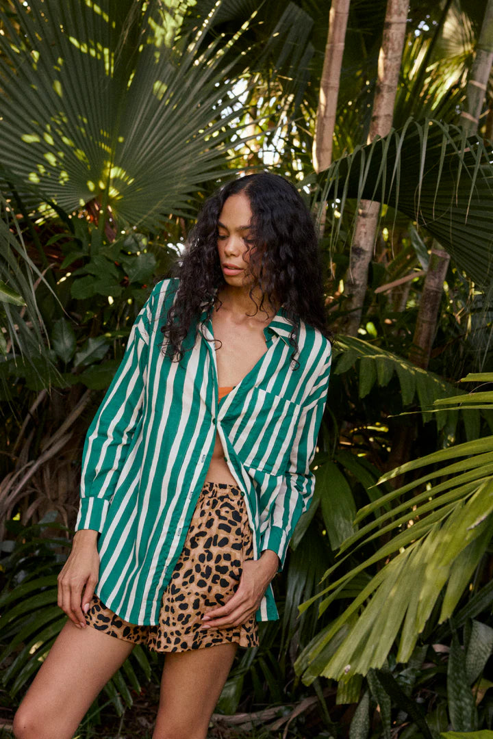 Jennifer Shirt | Batkin Stripe Lawn