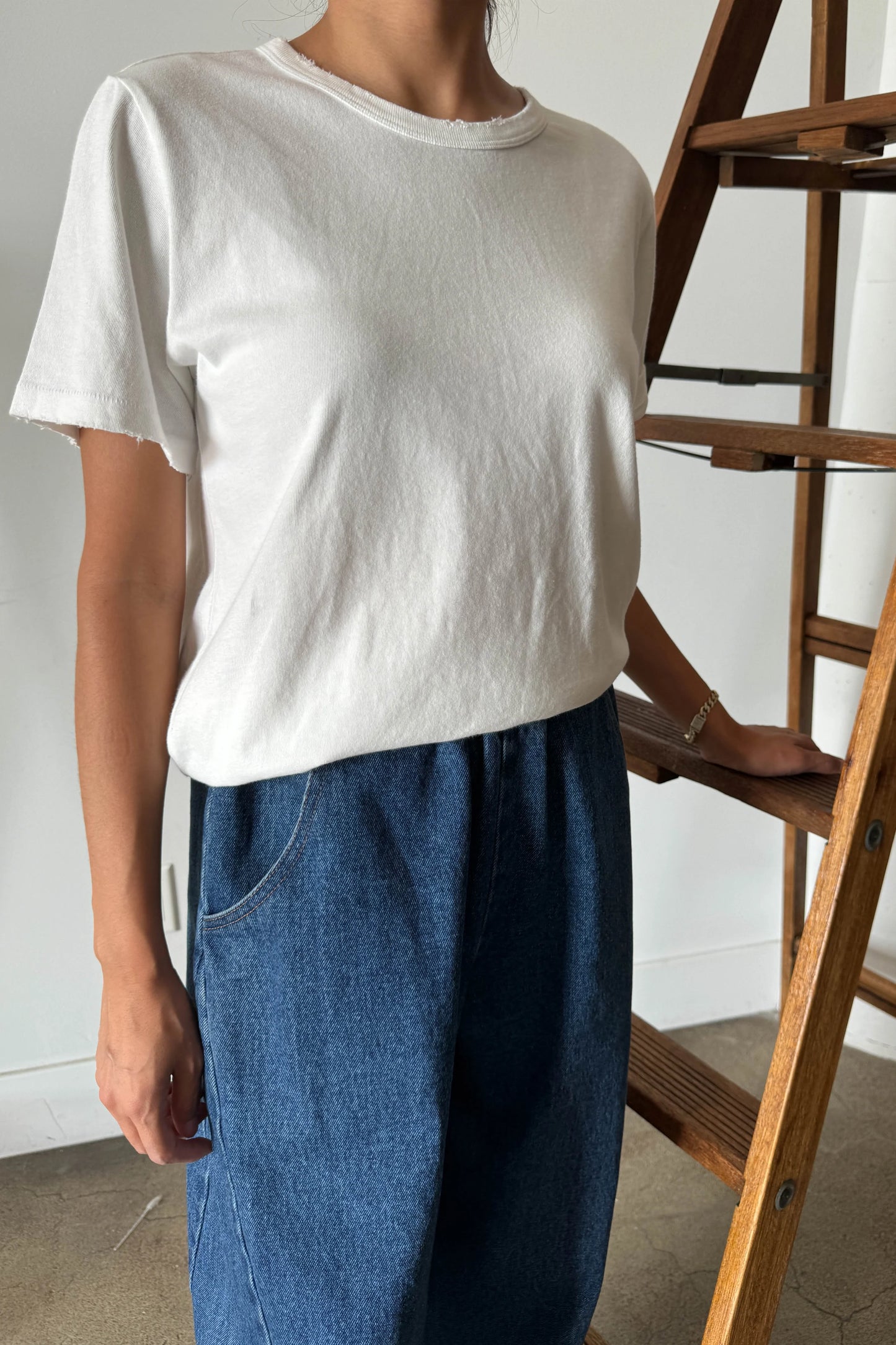 VINTAGE BOY TEE (ORGANIC COTTON) - WHITE VINTAGE