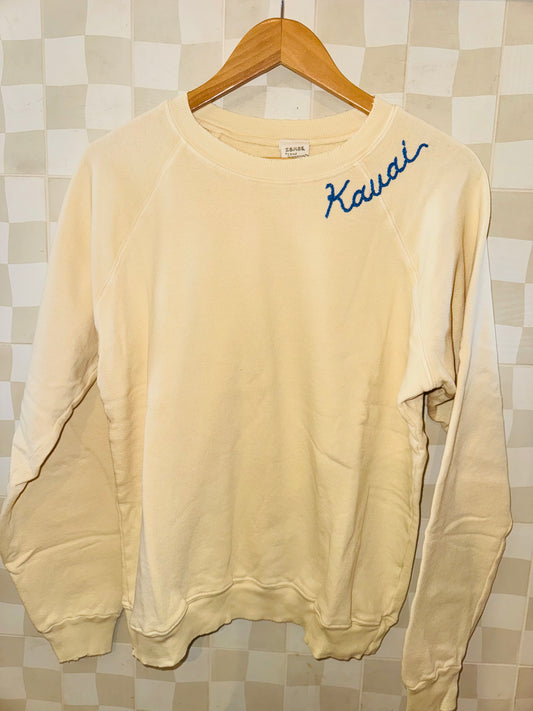 Kauai Embroidered Vintage Sweatshirts | Summer Burst