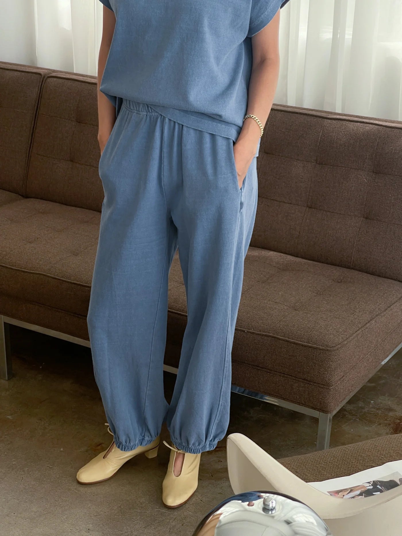 BALLOON PANTS - CORNFLOWER