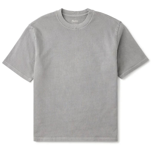 BOX FIT TEE | Grey Vintage Wash