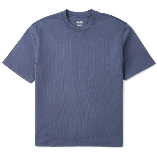 BOX FIT TEE | Washed Blue Vintage