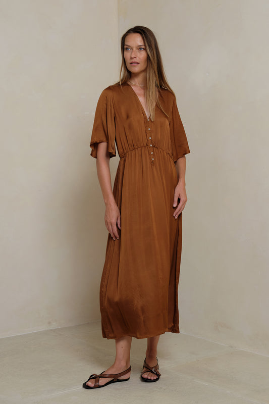 Lyra Dress Rust
