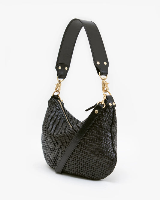 Moyen Messenger Black Woven Zig-Zag