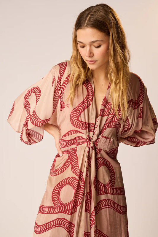 SARAH DRESS | AMENT SNAKE BONE