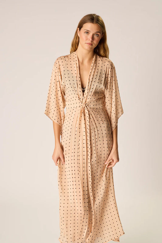 SARAH DRESS | Polka Dot Creme