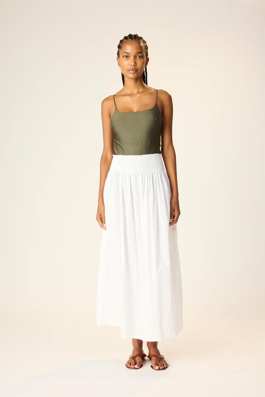 Bella Skirt | Flat White
