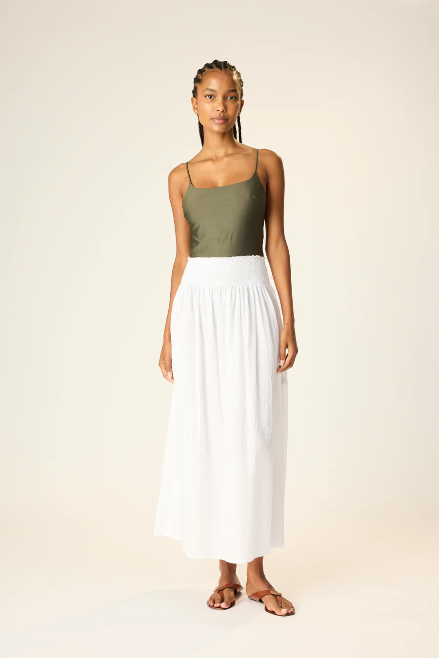 Bella Skirt | Flat White