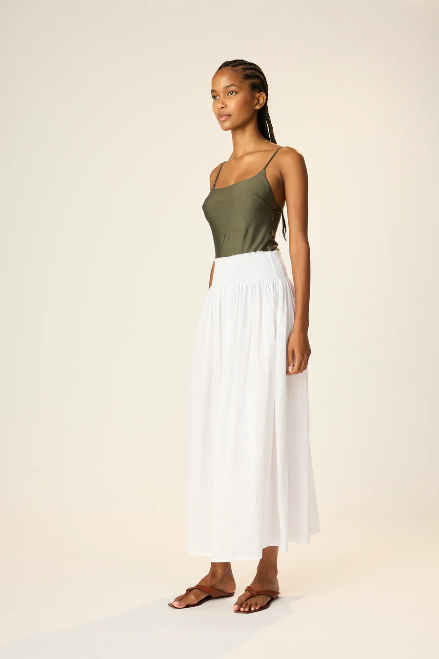 Bella Skirt | Flat White