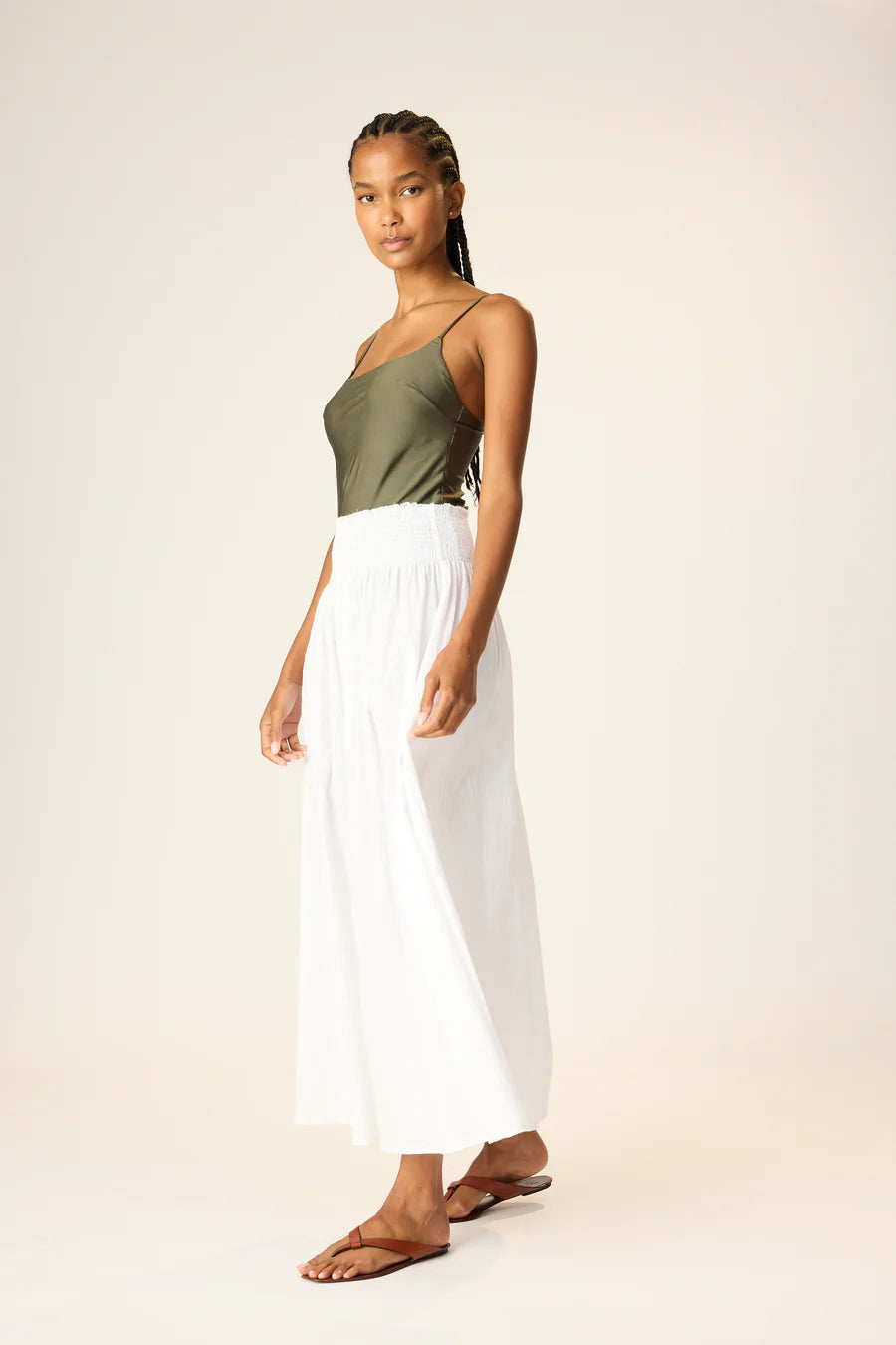 Bella Skirt | Flat White