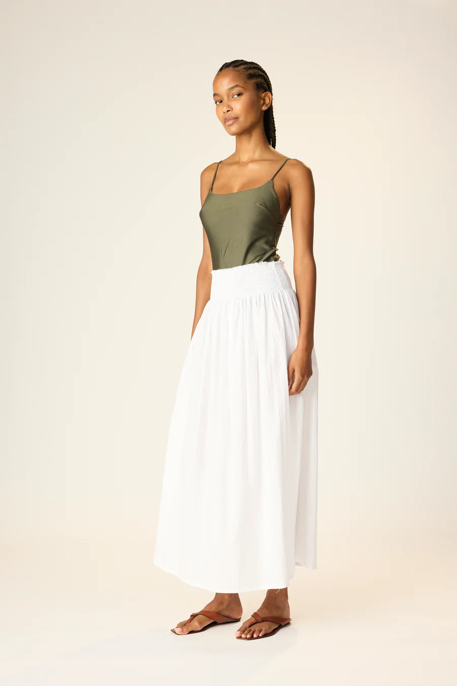 Bella Skirt | Flat White