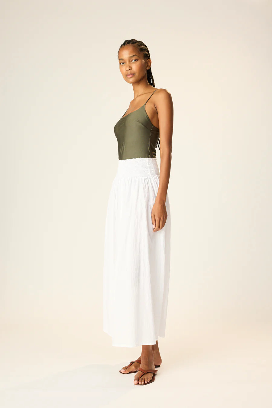 Bella Skirt | Flat White