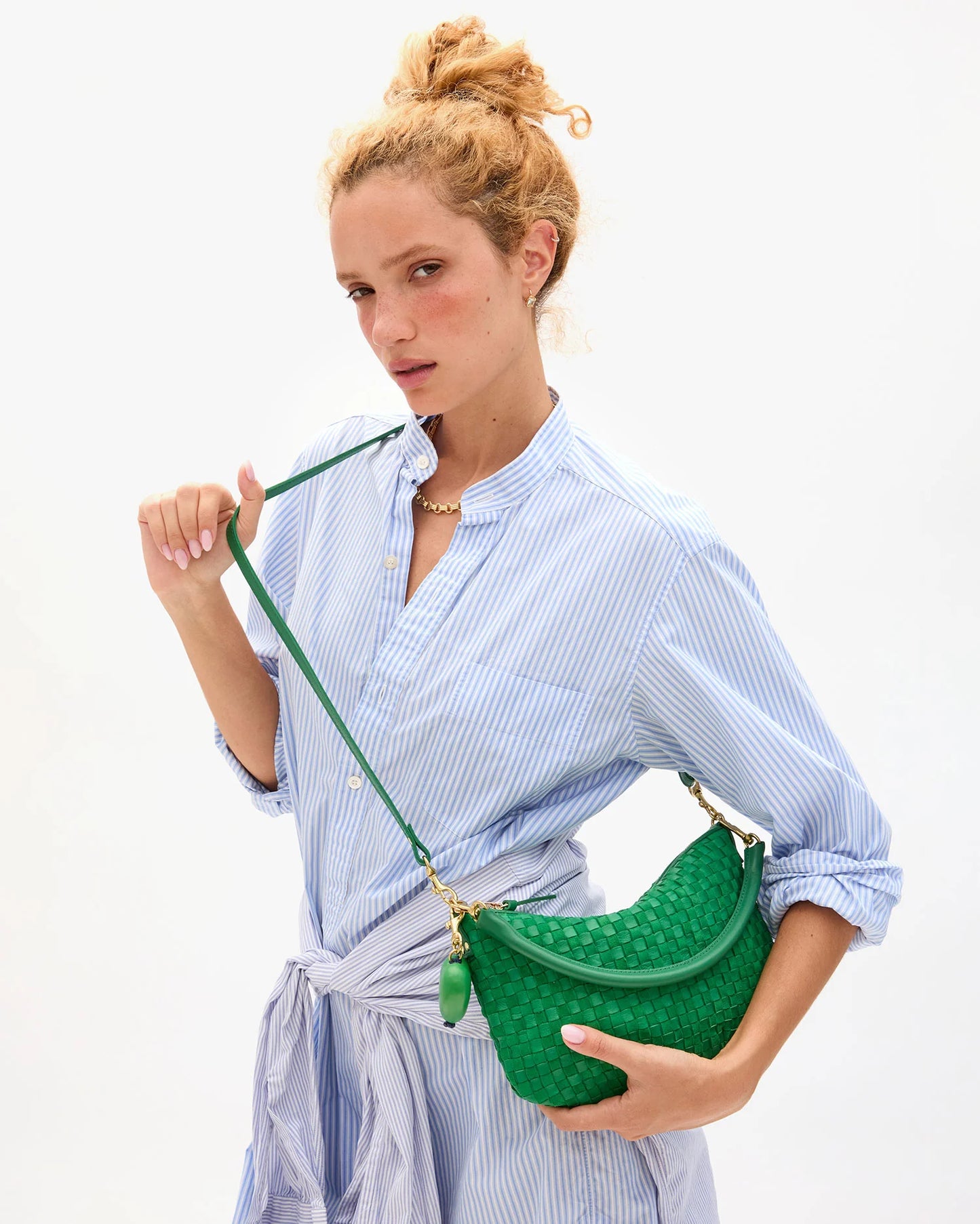 Petit Moyen | Grass Woven Checker