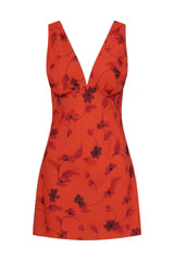 Graciela Mini Dress Pirazzo Floral Rosso