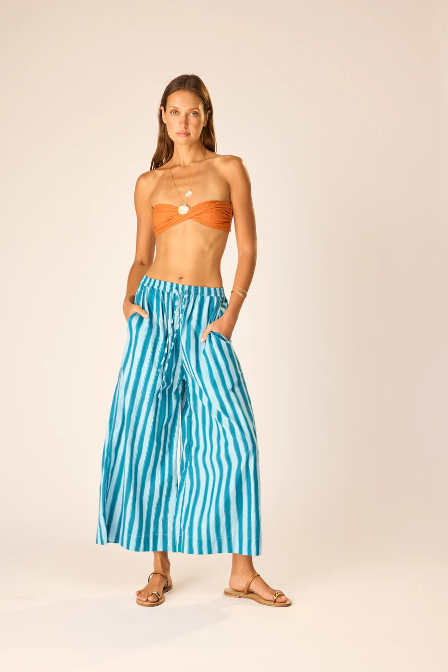 Lauren Pant | Batik Stripe Pool