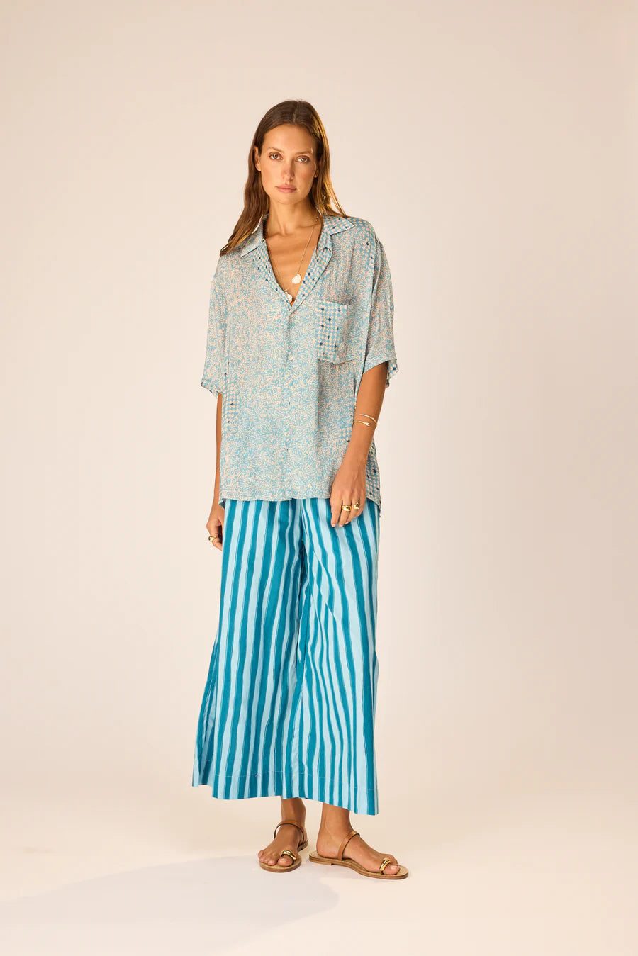 Lauren Pant | Batik Stripe Pool