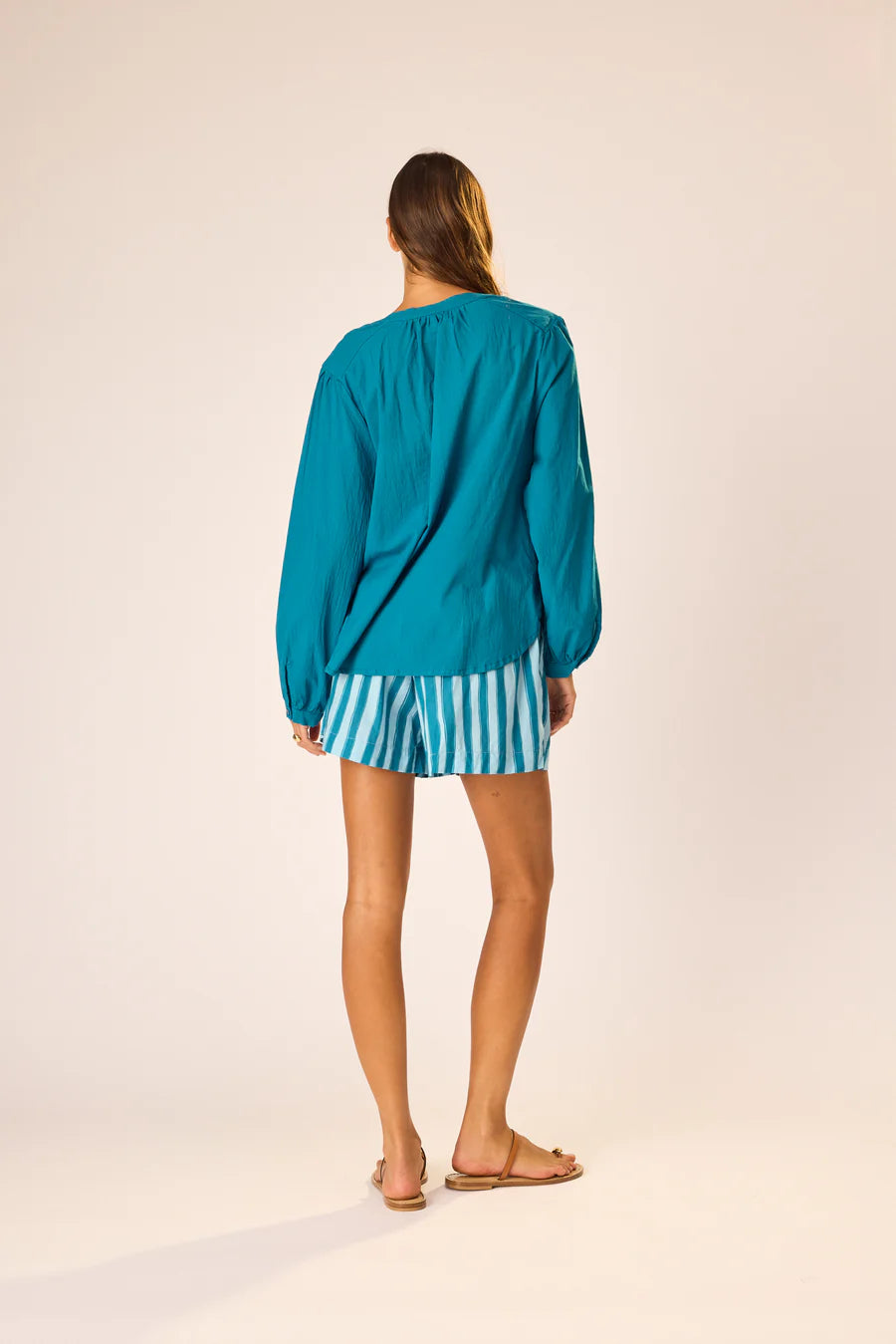 Jasper Short | Pool Batik Stripe