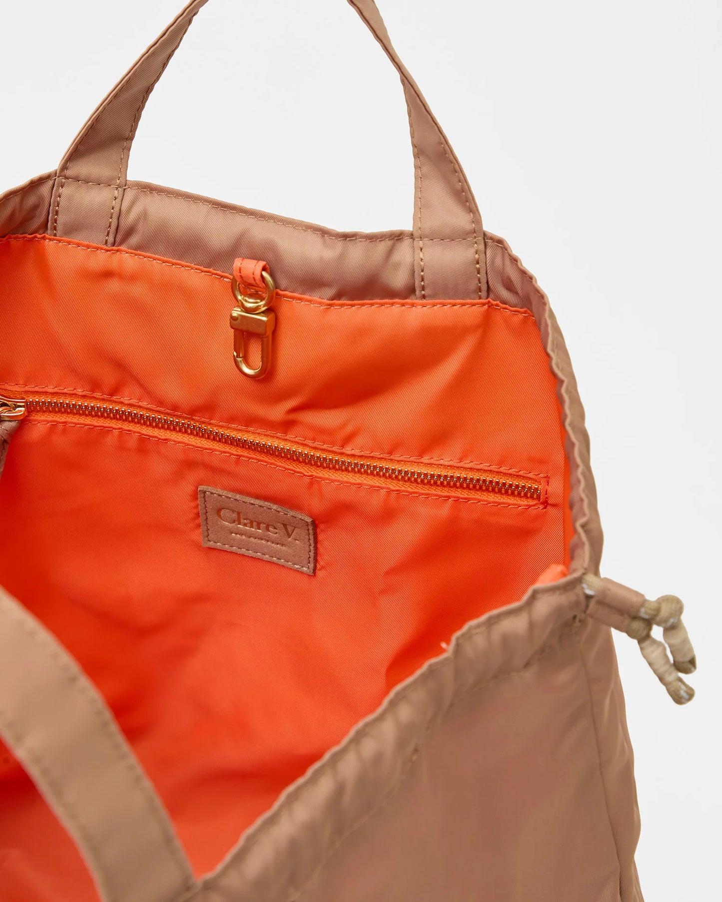 Sac Tout Backpack | Latte Nylon Twill