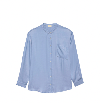 The Satiny Mandarin Shirt | Robin