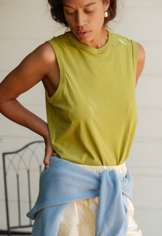 The Jersey Muscle Tank | Pistachio