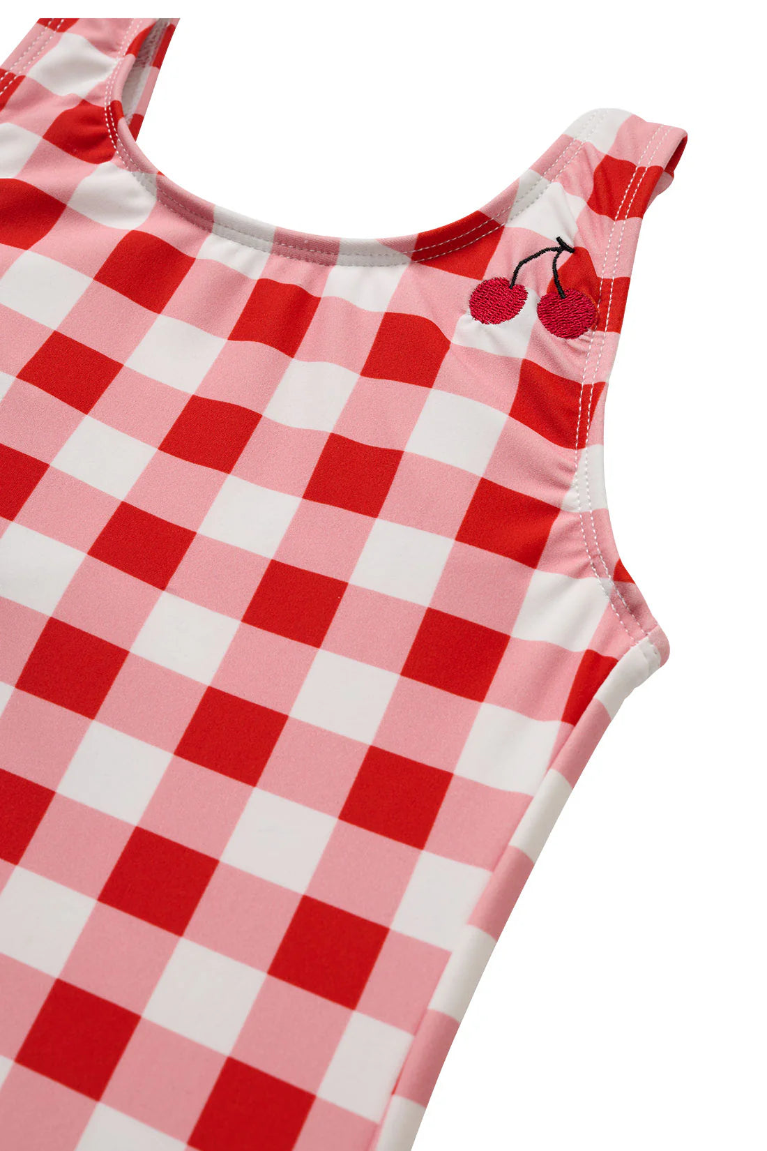 Seaside Gingham One Piece Swimsuit | Cherry