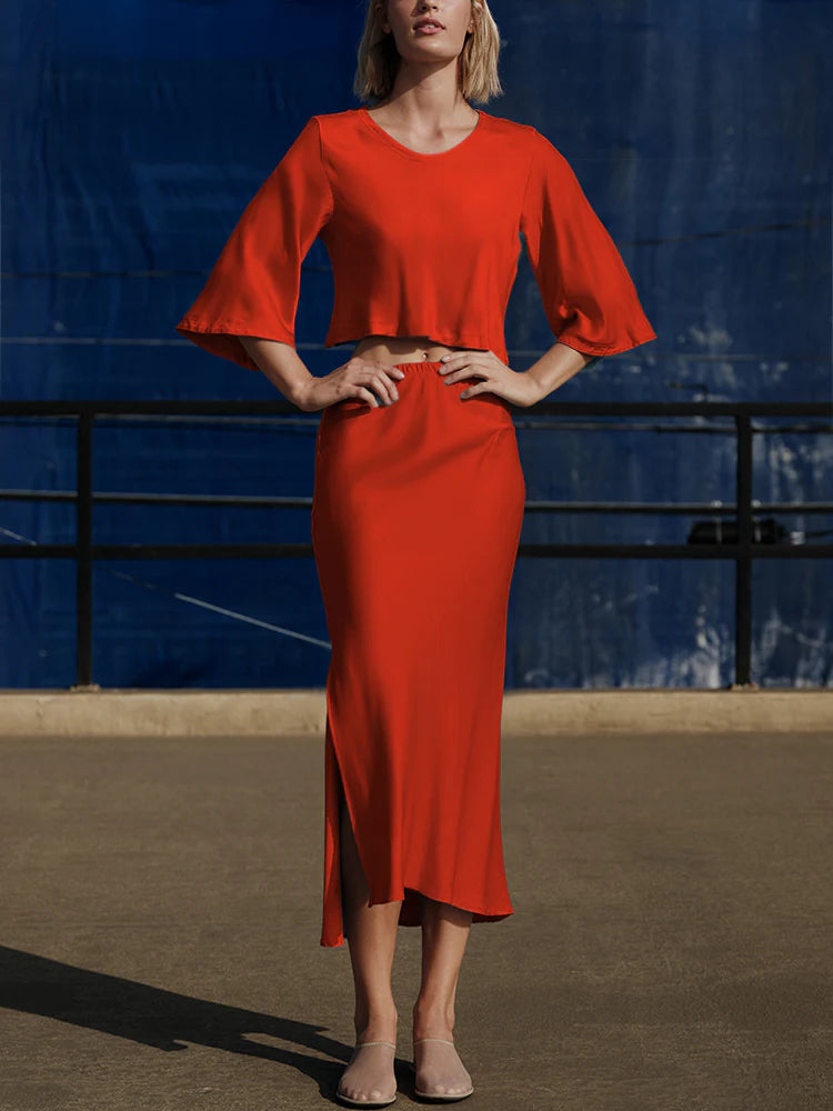 Slip Skirt | Main Red