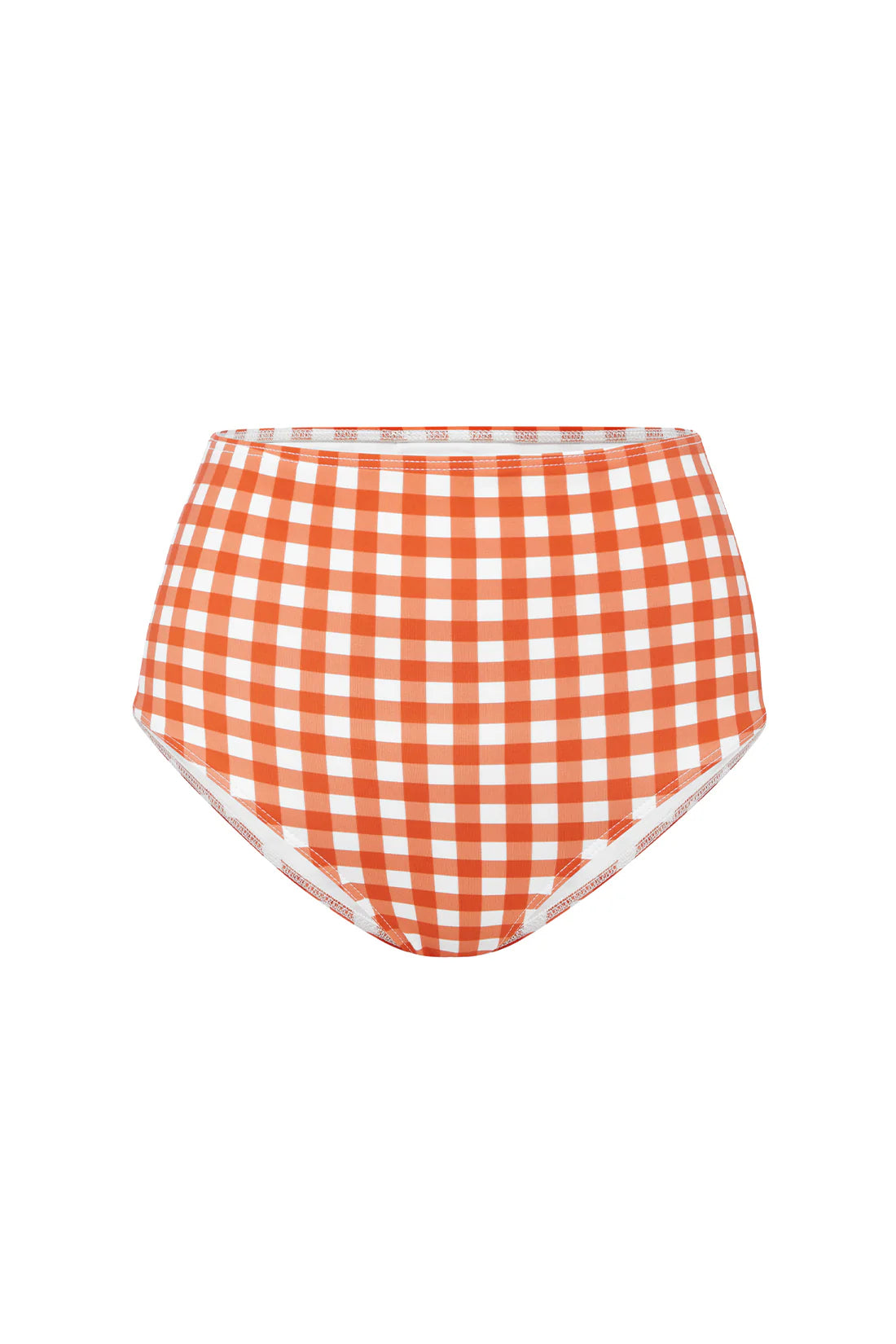 TERRACOTTA GINGHAM High Wasted Pant