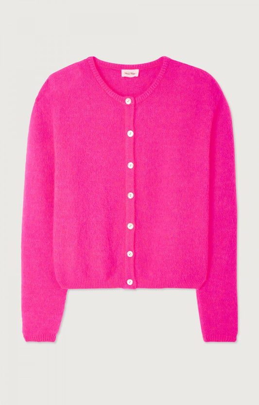 WOMEN'S CARDIGAN VITOW | NEON PINK MELANGE