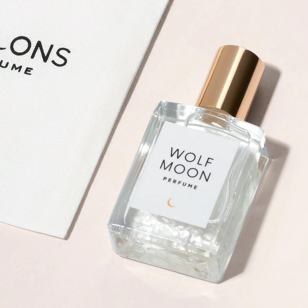 Wolf Moon Perfume Oil | 15ml Roller + Gems