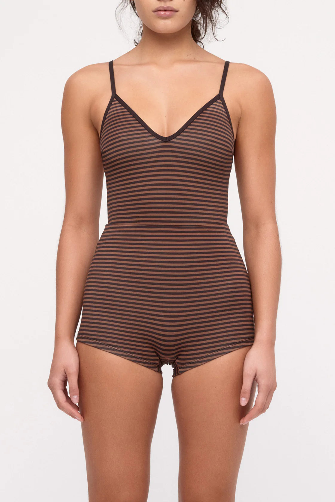 Bodysuit | Brown Stripe