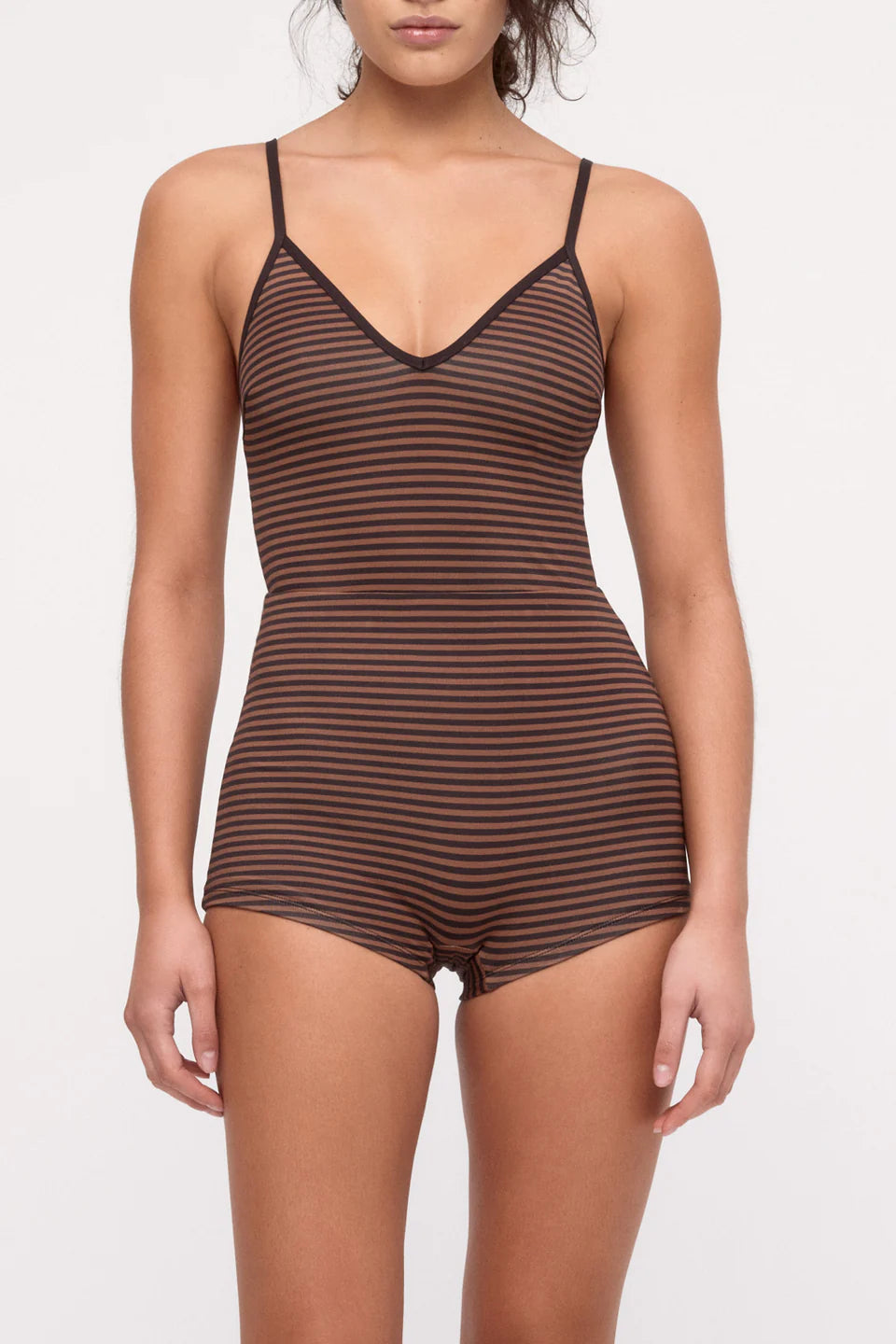 Bodysuit | Brown Stripe