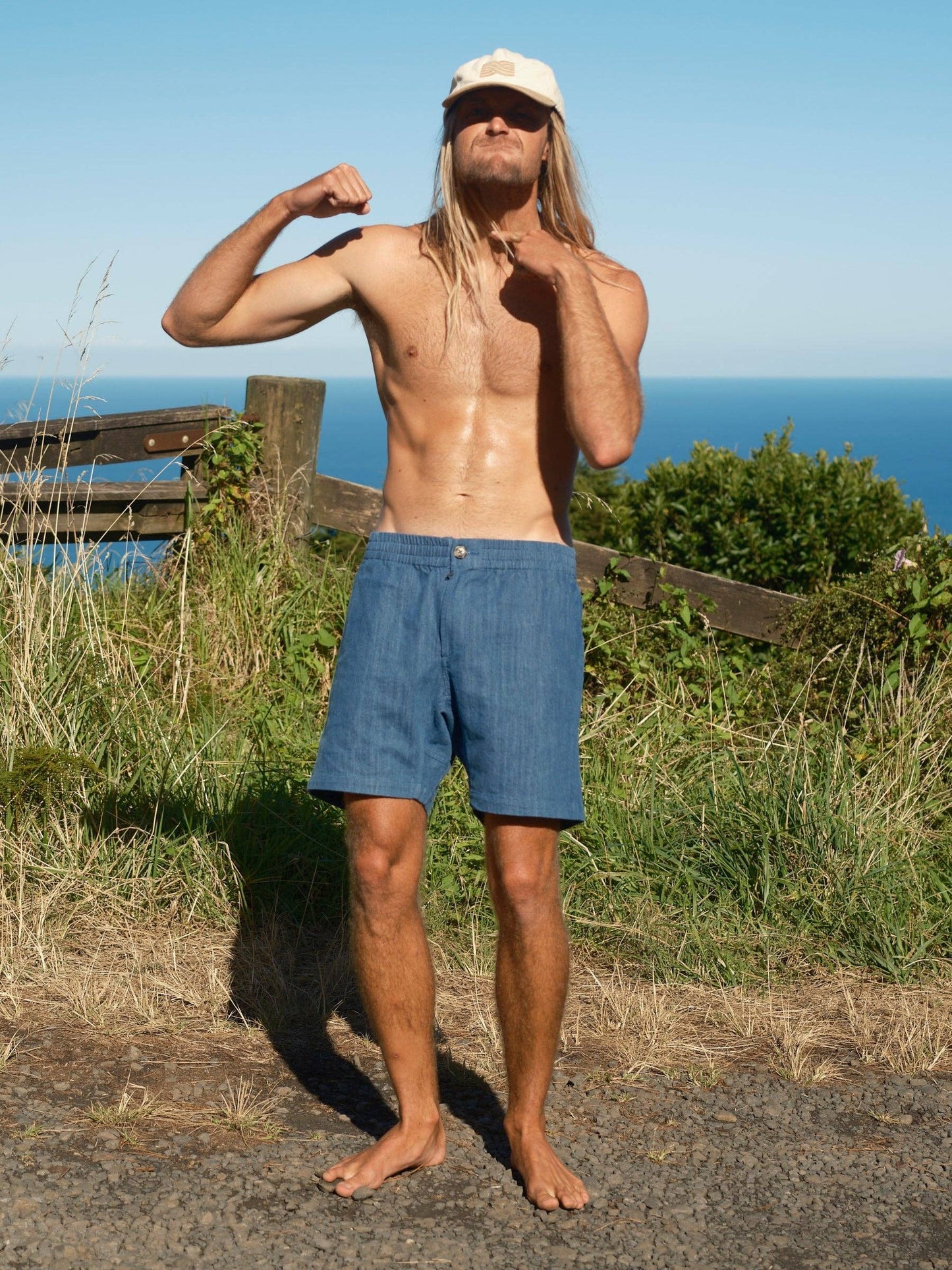 Pinnacle Shorts: Indigo Denim