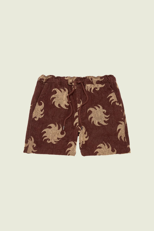 MOCHA EMBER TERRY SHORTS